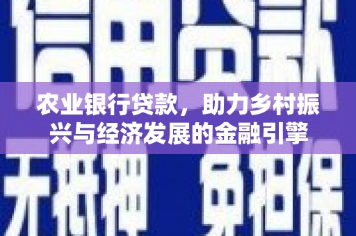 盈江农业银行贷款，助力乡村振兴与经济发展的金融引擎