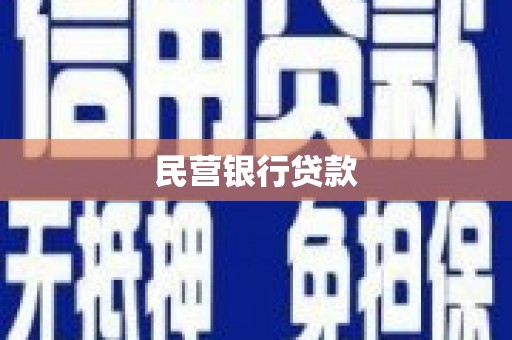 盈江民营银行贷款