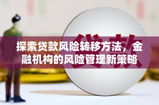 盈江探索贷款风险转移方法，金融机构的风险管理新策略