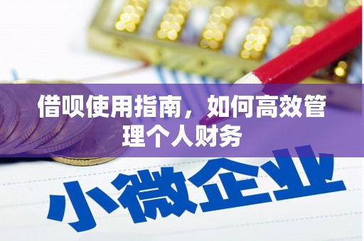 盈江借呗使用指南，如何高效管理个人财务