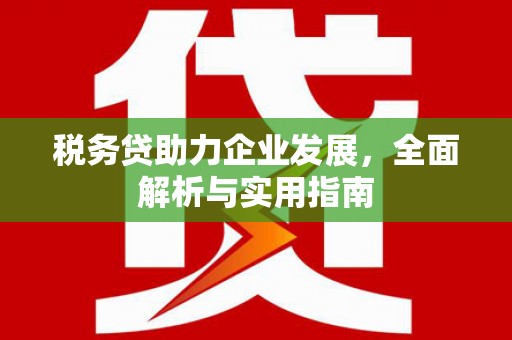 盈江税务贷助力企业发展，全面解析与实用指南