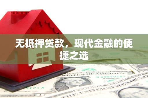 盈江无抵押贷款，现代金融的便捷之选