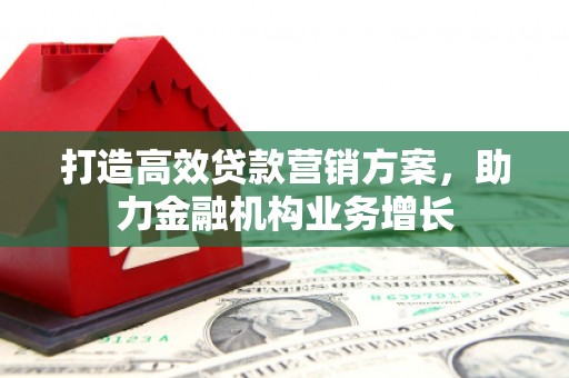 盈江打造高效贷款营销方案，助力金融机构业务增长