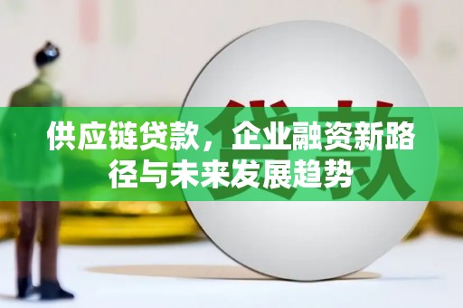 盈江供应链贷款，企业融资新路径与未来发展趋势