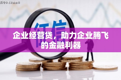 盈江企业经营贷，助力企业腾飞的金融利器