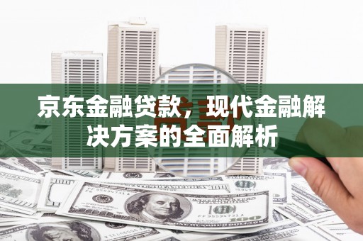 盈江京东金融贷款，现代金融解决方案的全面解析