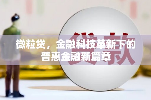 盈江微粒贷，金融科技革新下的普惠金融新篇章
