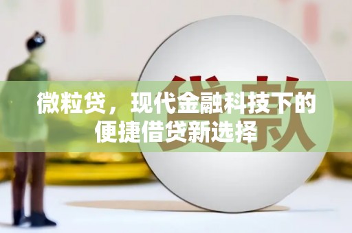 盈江微粒贷，现代金融科技下的便捷借贷新选择