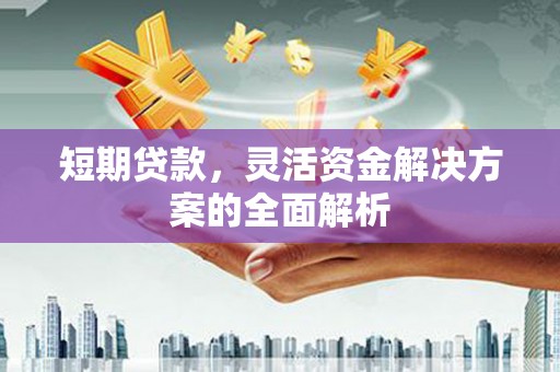 盈江短期贷款，灵活资金解决方案的全面解析