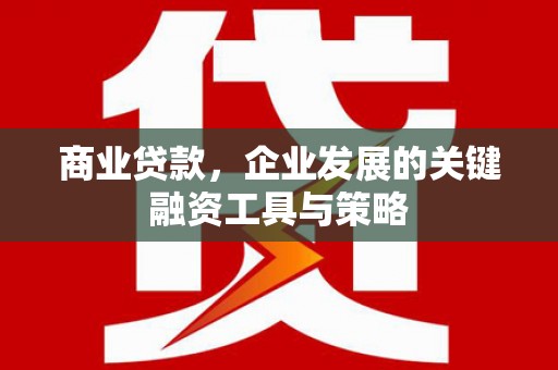盈江商业贷款，企业发展的关键融资工具与策略