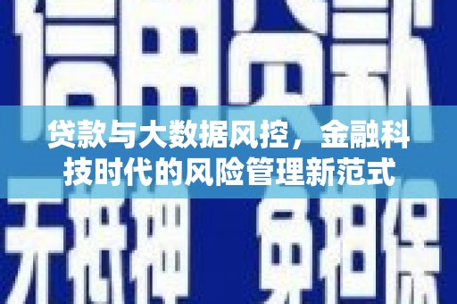 盈江贷款与大数据风控，金融科技时代的风险管理新范式