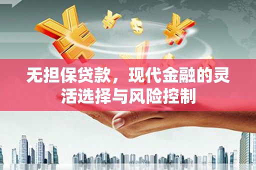 盈江无担保贷款，现代金融的灵活选择与风险控制