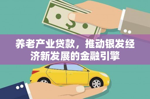 盈江养老产业贷款，推动银发经济新发展的金融引擎