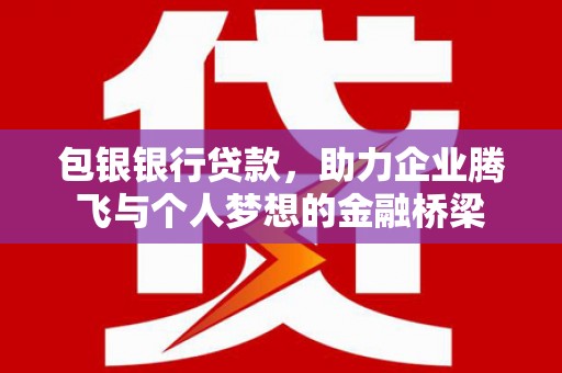 盈江包银银行贷款，助力企业腾飞与个人梦想的金融桥梁