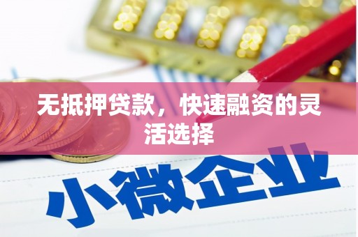 盈江无抵押贷款，快速融资的灵活选择