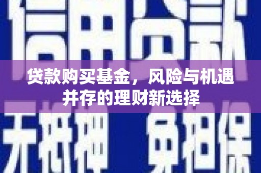盈江贷款购买基金，风险与机遇并存的理财新选择
