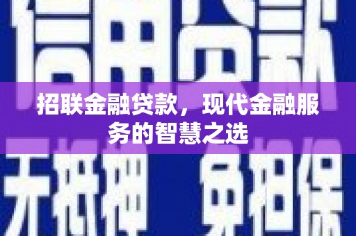 盈江招联金融贷款，现代金融服务的智慧之选