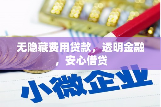 盈江无隐藏费用贷款，透明金融，安心借贷