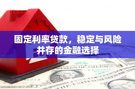 盈江固定利率贷款，稳定与风险并存的金融选择