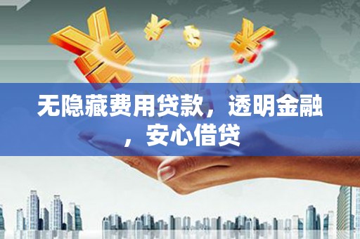 盈江无隐藏费用贷款，透明金融，安心借贷