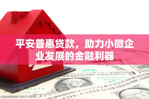 盈江平安普惠贷款，助力小微企业发展的金融利器