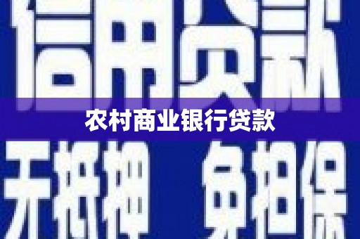 盈江农村商业银行贷款