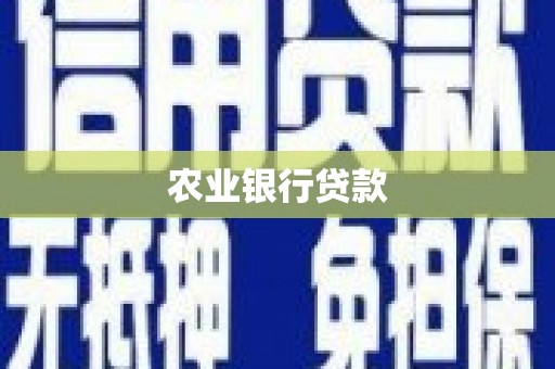盈江农业银行贷款