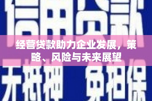盈江经营贷款助力企业发展，策略、风险与未来展望