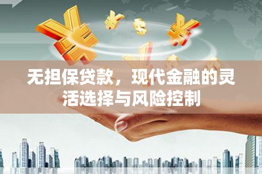 盈江无担保贷款，现代金融的灵活选择与风险控制