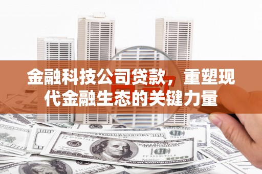盈江金融科技公司贷款，重塑现代金融生态的关键力量