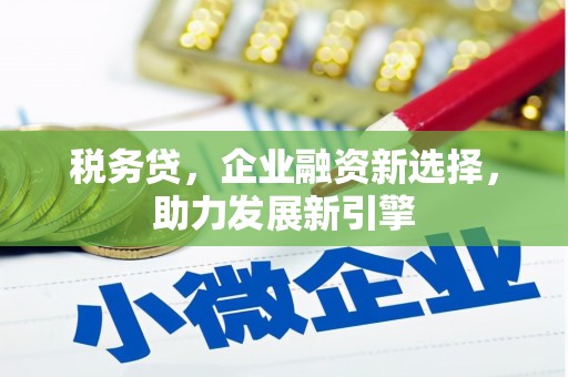 盈江税务贷，企业融资新选择，助力发展新引擎