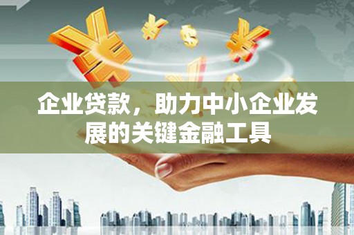 盈江企业贷款，助力中小企业发展的关键金融工具