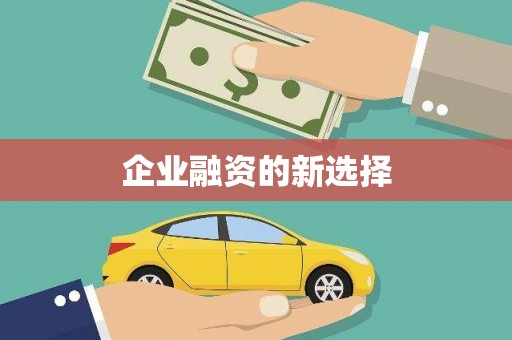 盈江企业融资的新选择