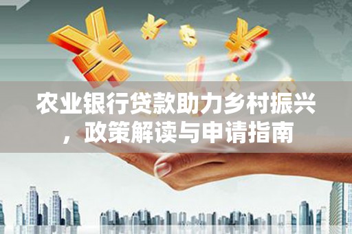 盈江农业银行贷款助力乡村振兴，政策解读与申请指南