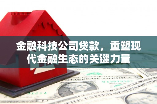 盈江金融科技公司贷款，重塑现代金融生态的关键力量