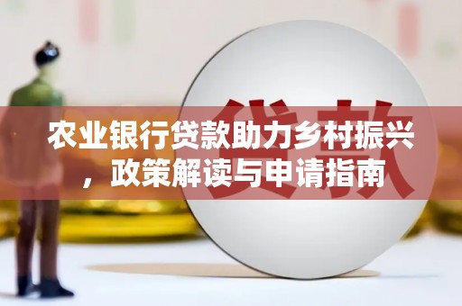 盈江农业银行贷款助力乡村振兴，政策解读与申请指南