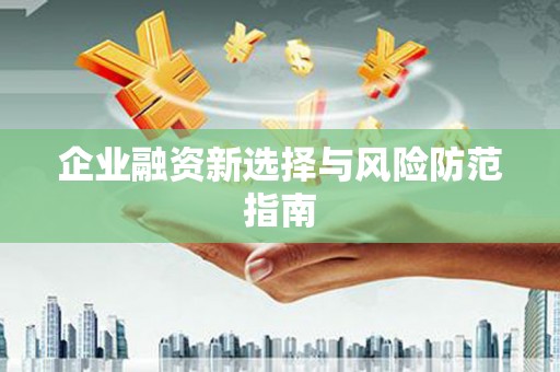 盈江企业融资新选择与风险防范指南