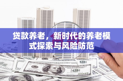 盈江贷款养老，新时代的养老模式探索与风险防范