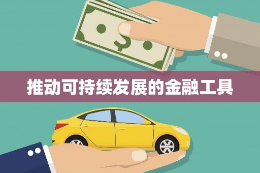 盈江推动可持续发展的金融工具