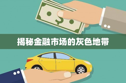 盈江揭秘金融市场的灰色地带
