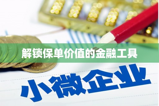 盈江解锁保单价值的金融工具