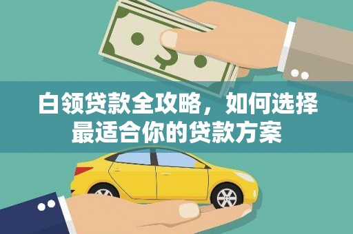 盈江白领贷款全攻略，如何选择最适合你的贷款方案
