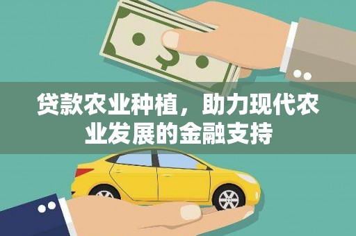盈江贷款农业种植，助力现代农业发展的金融支持