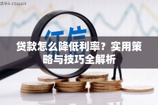 盈江贷款怎么降低利率？实用策略与技巧全解析